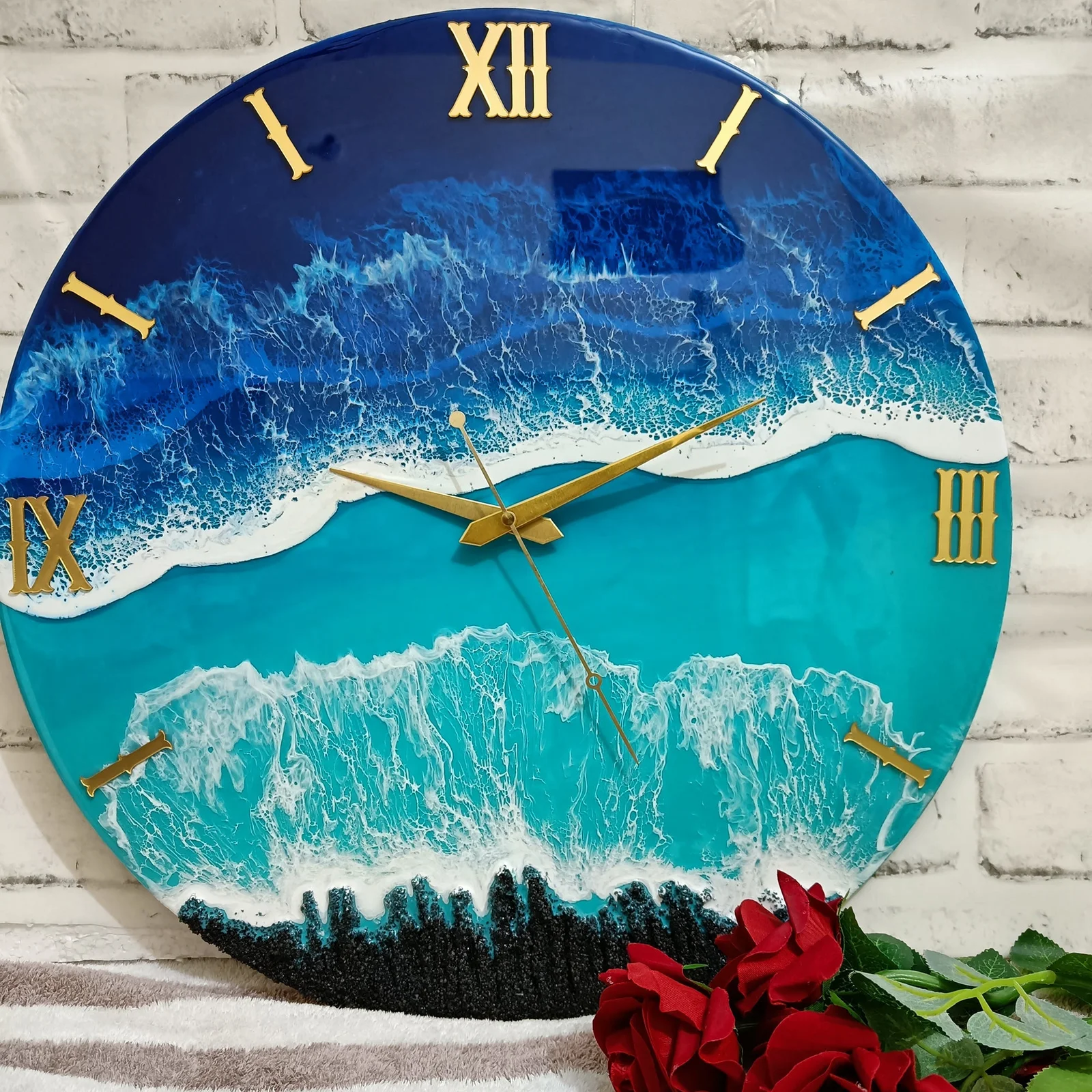 Resin Art Clock